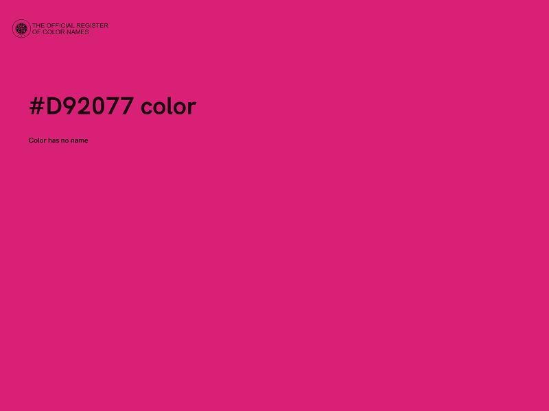 #D92077 color image