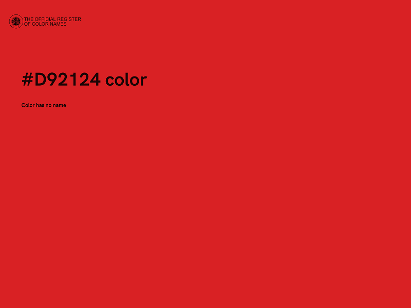 #D92124 color image