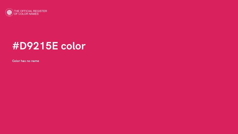 #D9215E color image