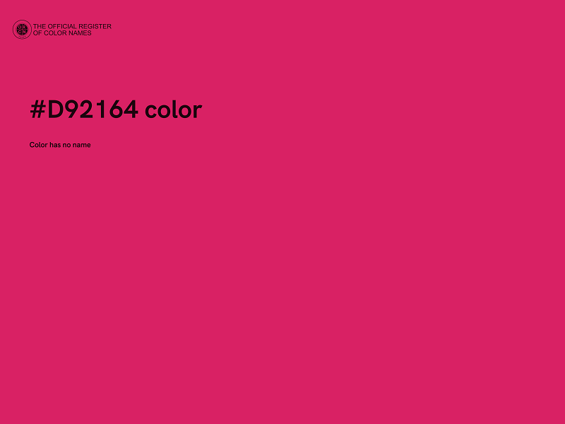 #D92164 color image