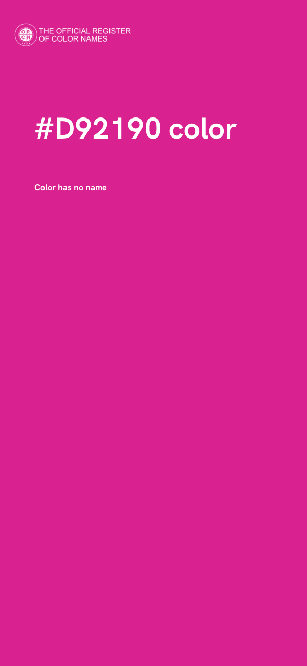 #D92190 color image