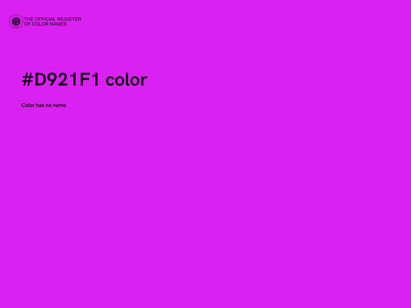 #D921F1 color image
