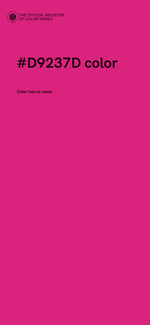 #D9237D color image
