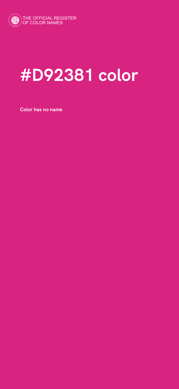 #D92381 color image