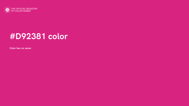 #D92381 color image