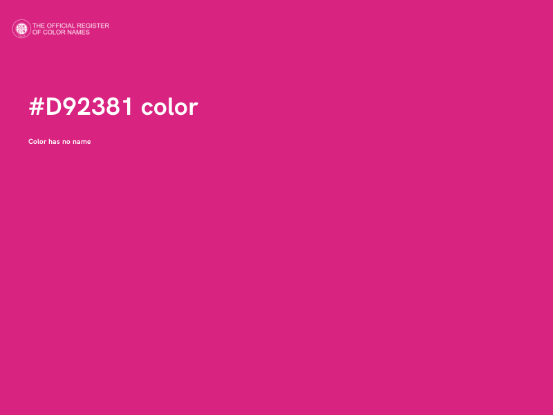 #D92381 color image