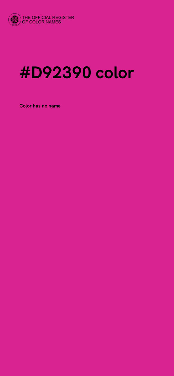 #D92390 color image