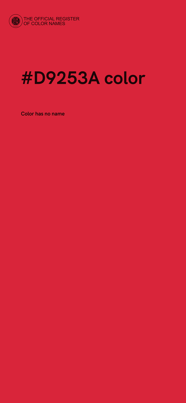 #D9253A color image