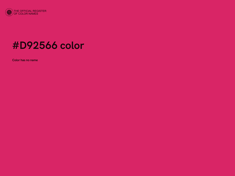 #D92566 color image