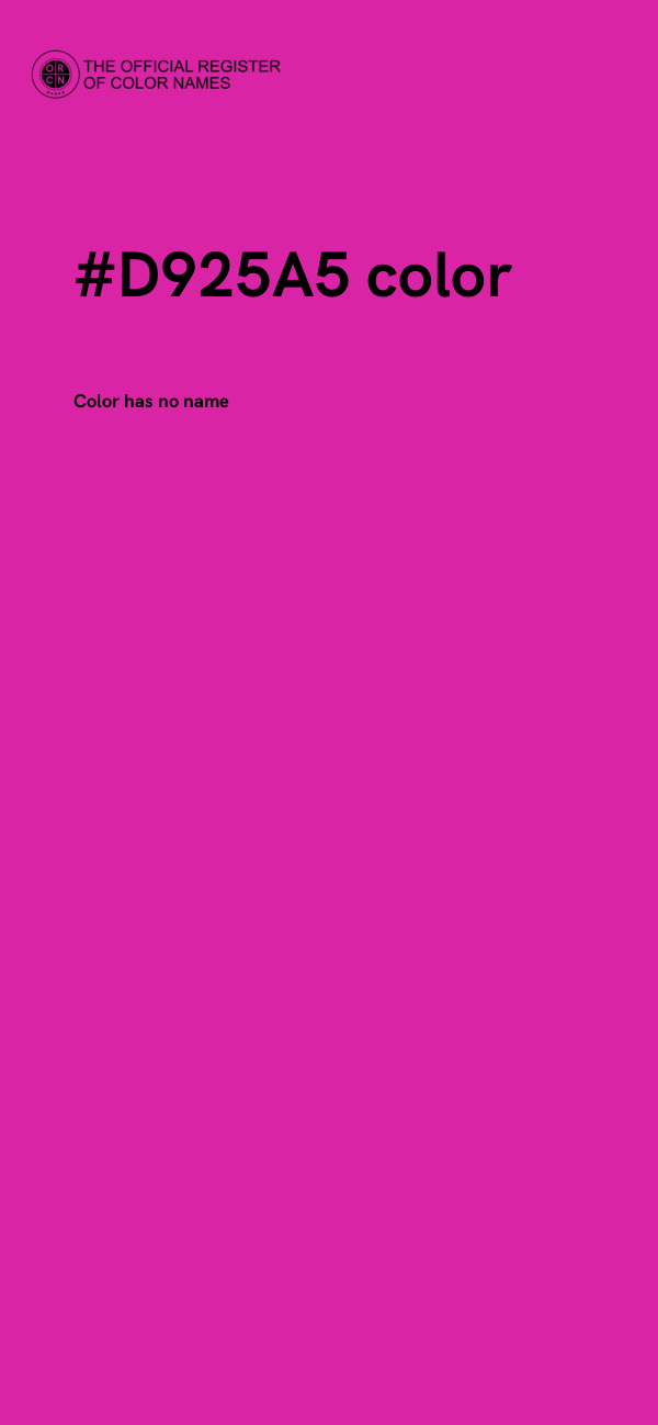 #D925A5 color image
