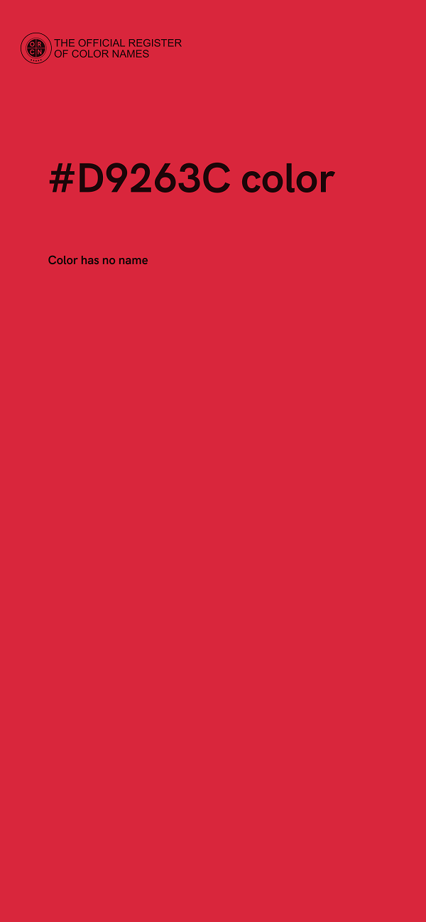 #D9263C color image