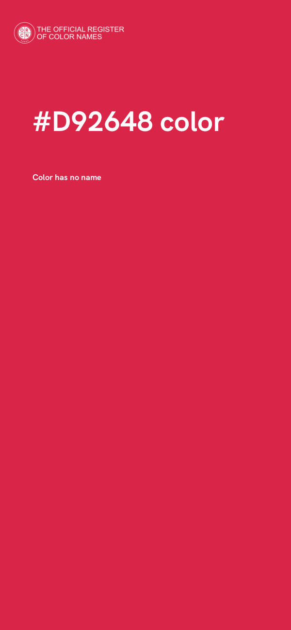 #D92648 color image