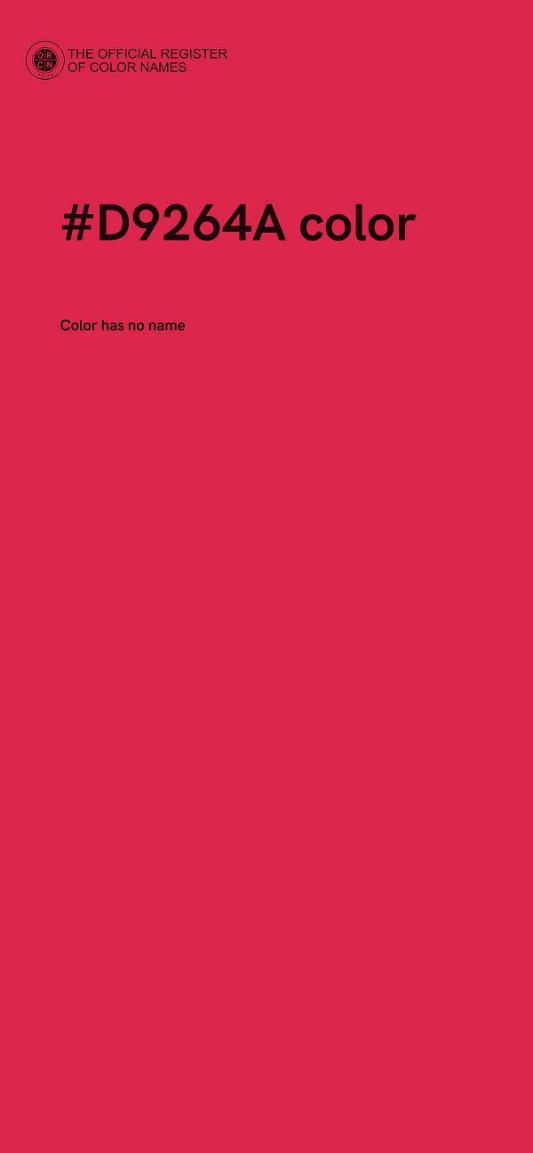#D9264A color image