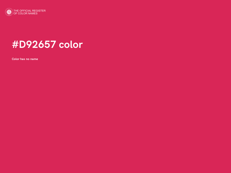 #D92657 color image