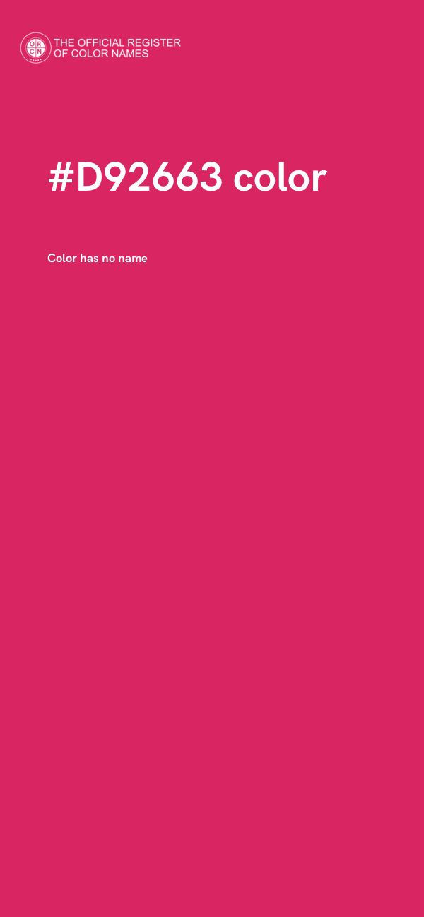 #D92663 color image