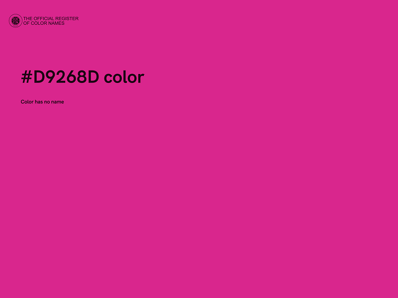 #D9268D color image