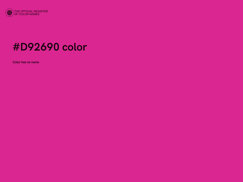 #D92690 color image