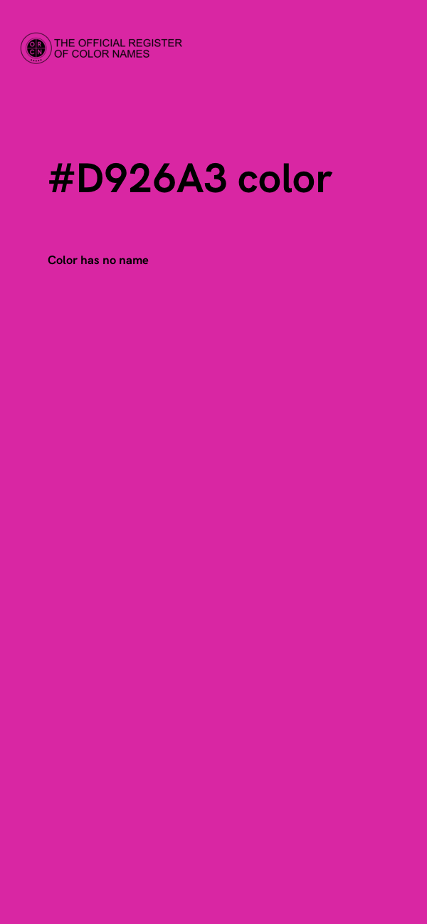 #D926A3 color image