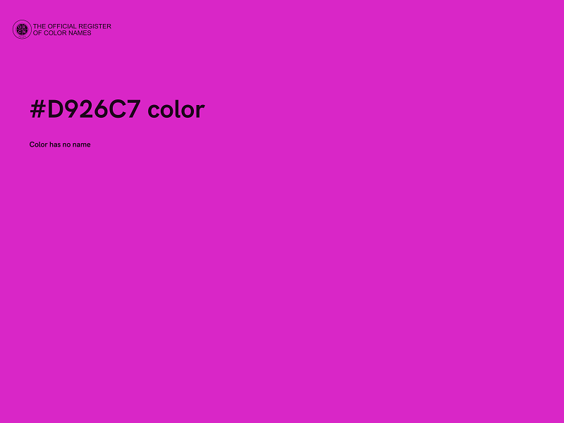 #D926C7 color image