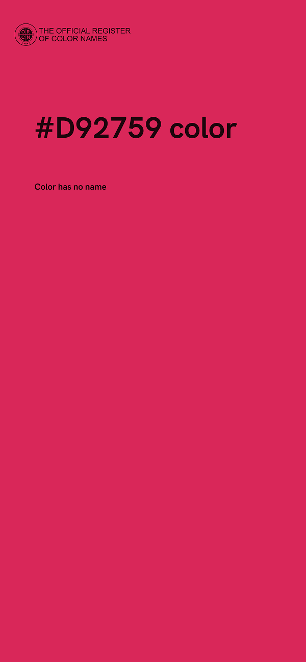 #D92759 color image