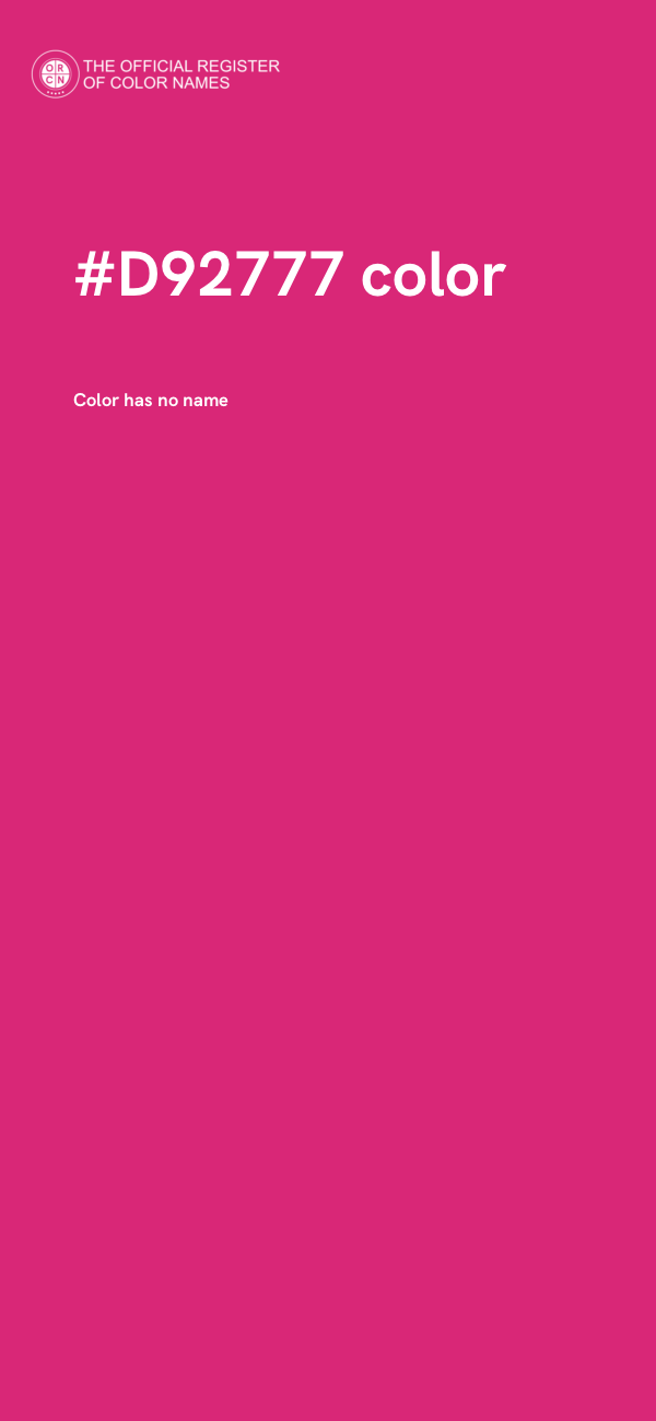 #D92777 color image