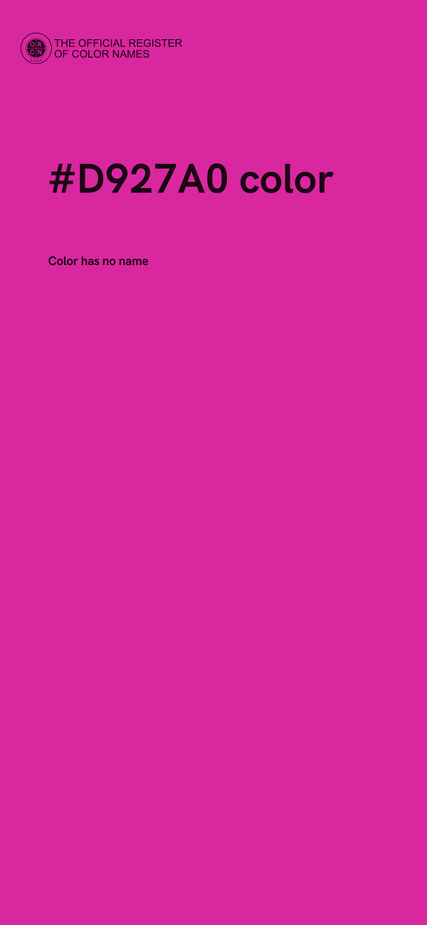 #D927A0 color image