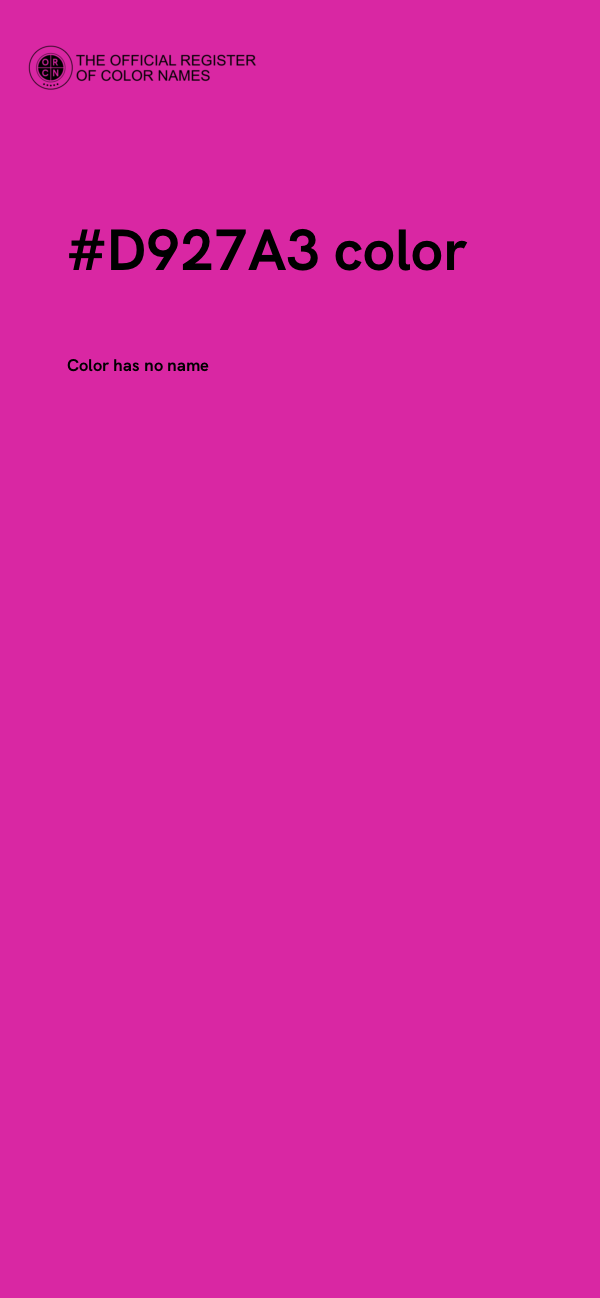 #D927A3 color image