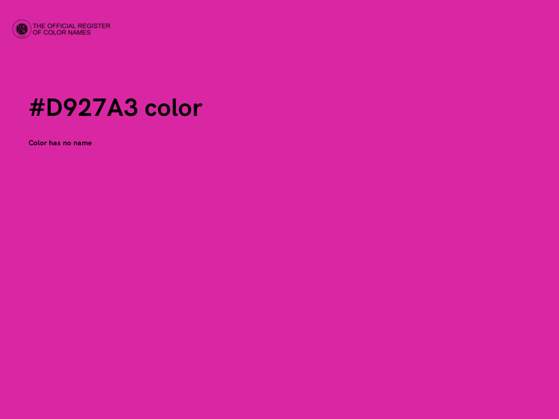 #D927A3 color image