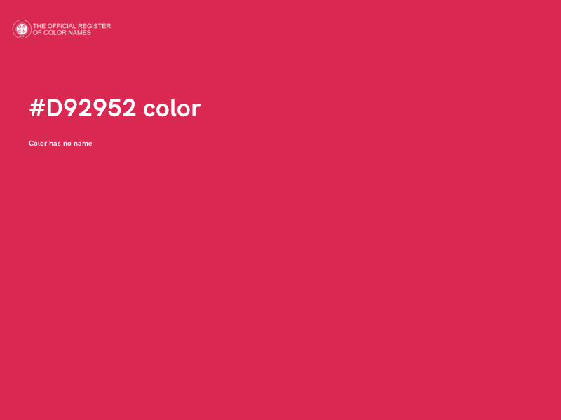 #D92952 color image