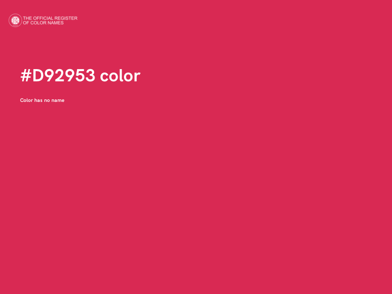 #D92953 color image