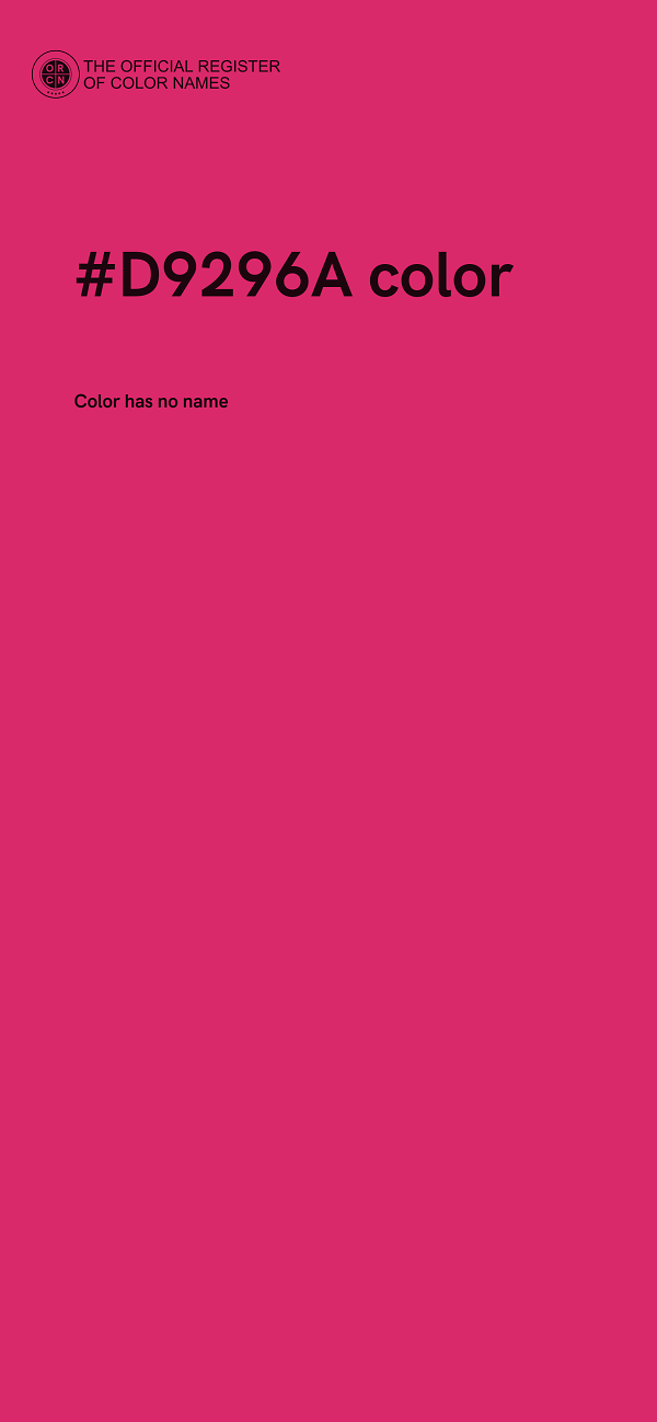 #D9296A color image
