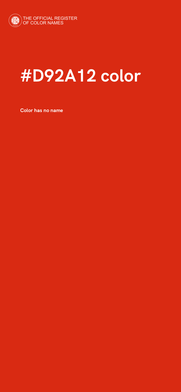 #D92A12 color image