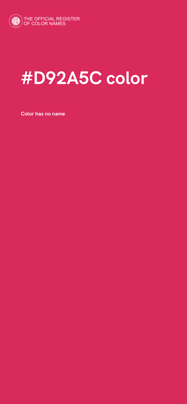 #D92A5C color image