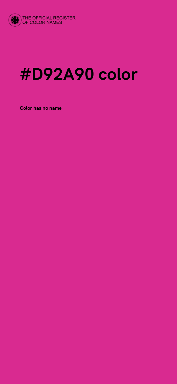 #D92A90 color image