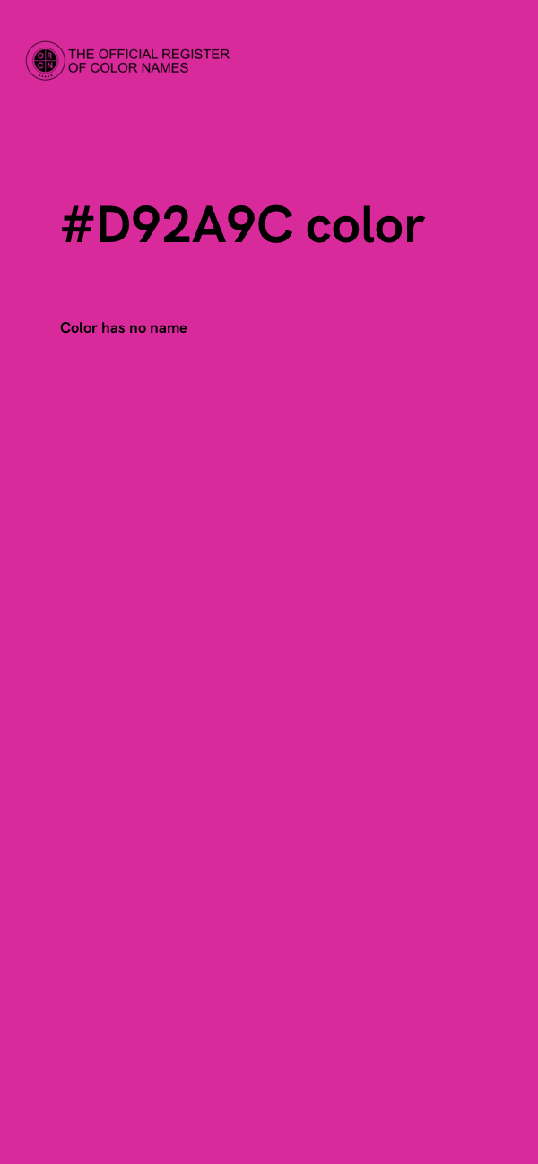#D92A9C color image