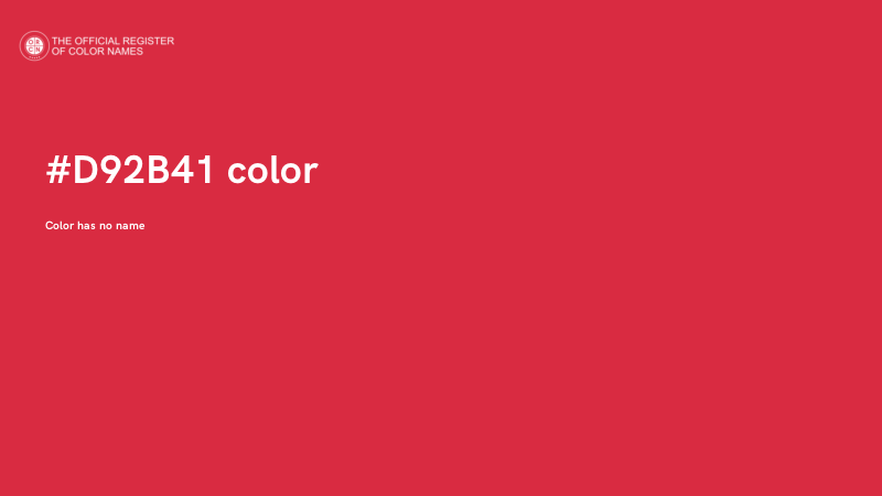 #D92B41 color image