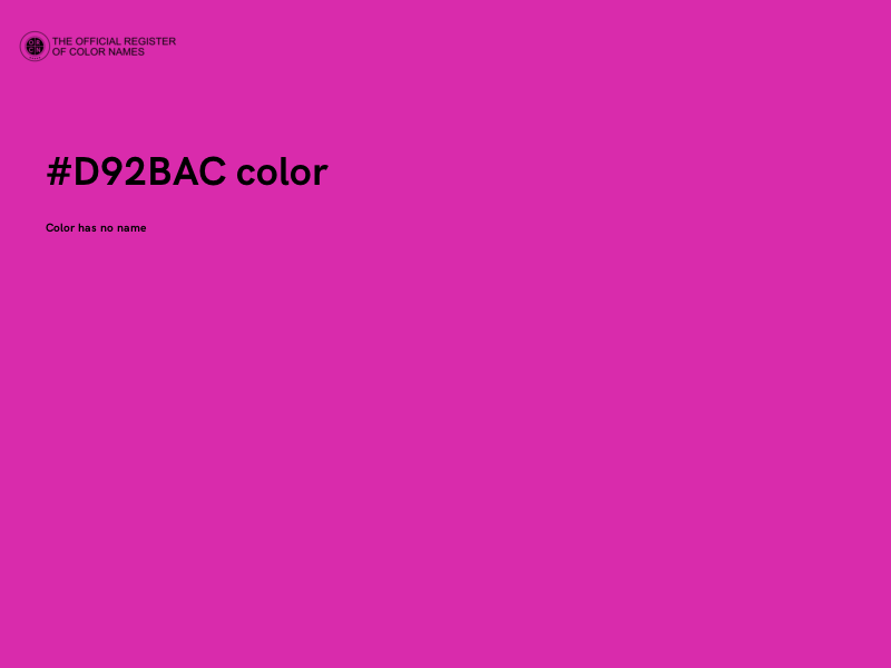 #D92BAC color image