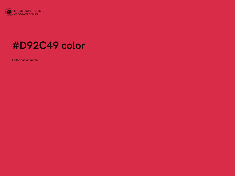 #D92C49 color image