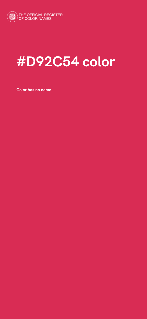 #D92C54 color image