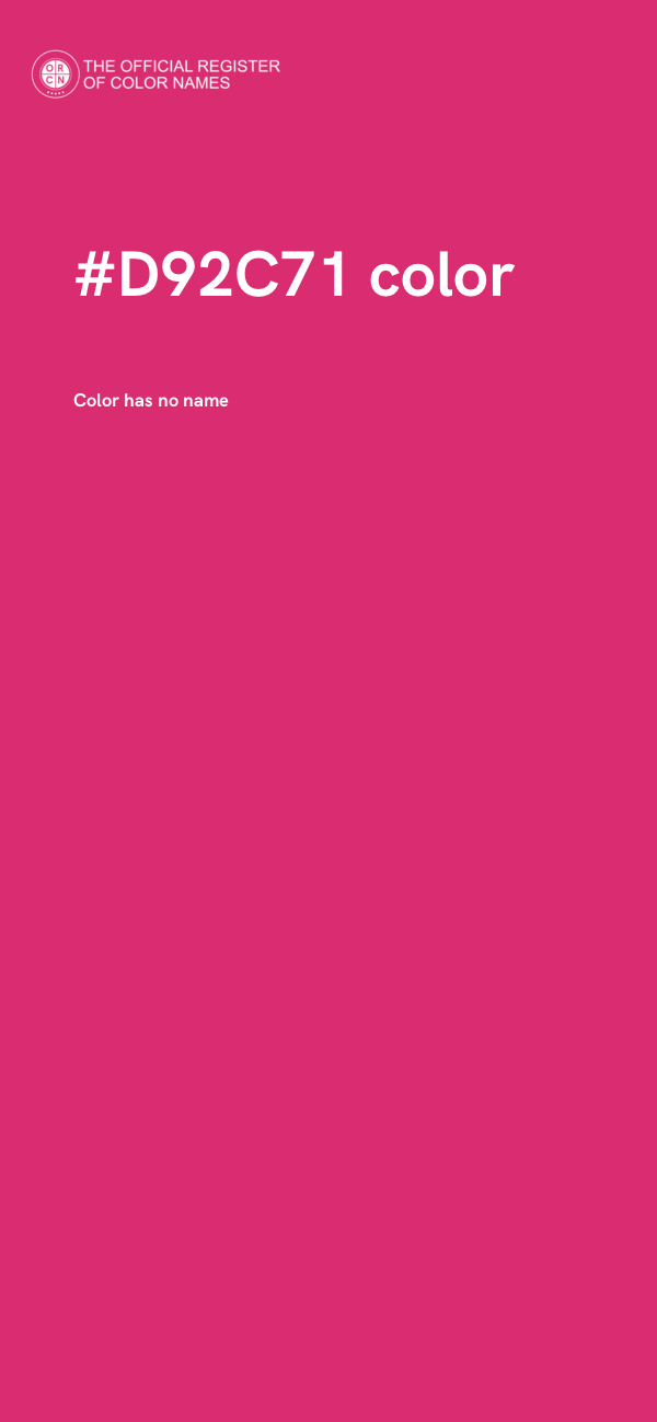 #D92C71 color image