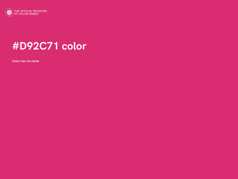 #D92C71 color image