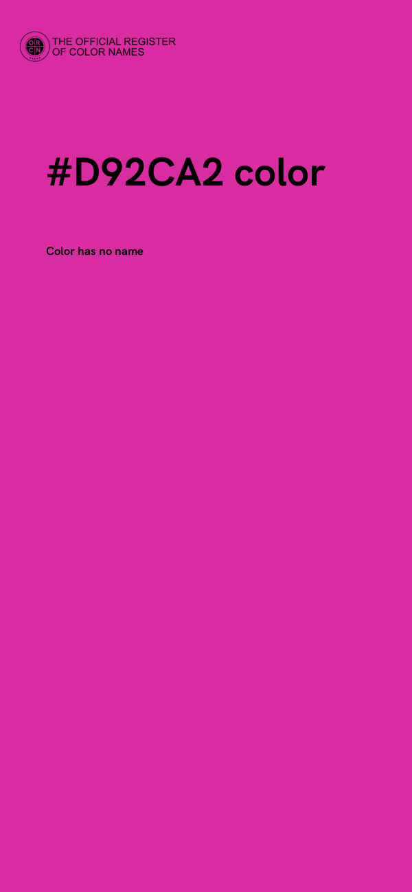 #D92CA2 color image