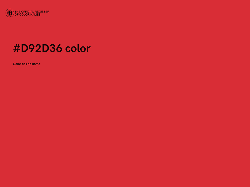 #D92D36 color image