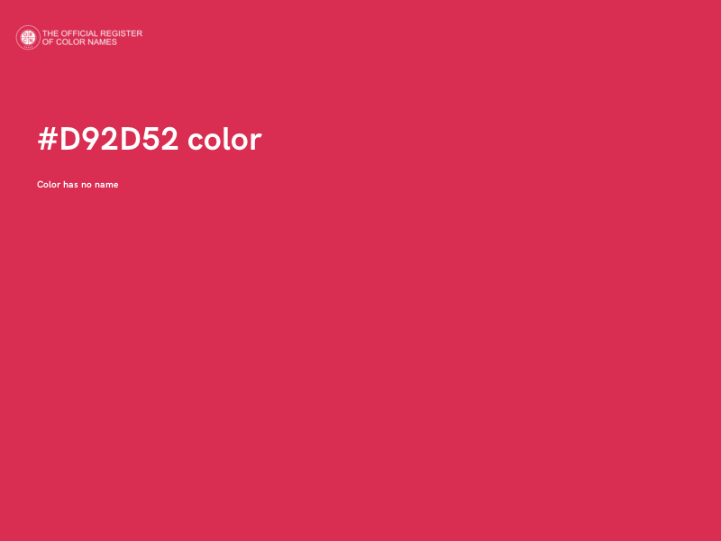 #D92D52 color image