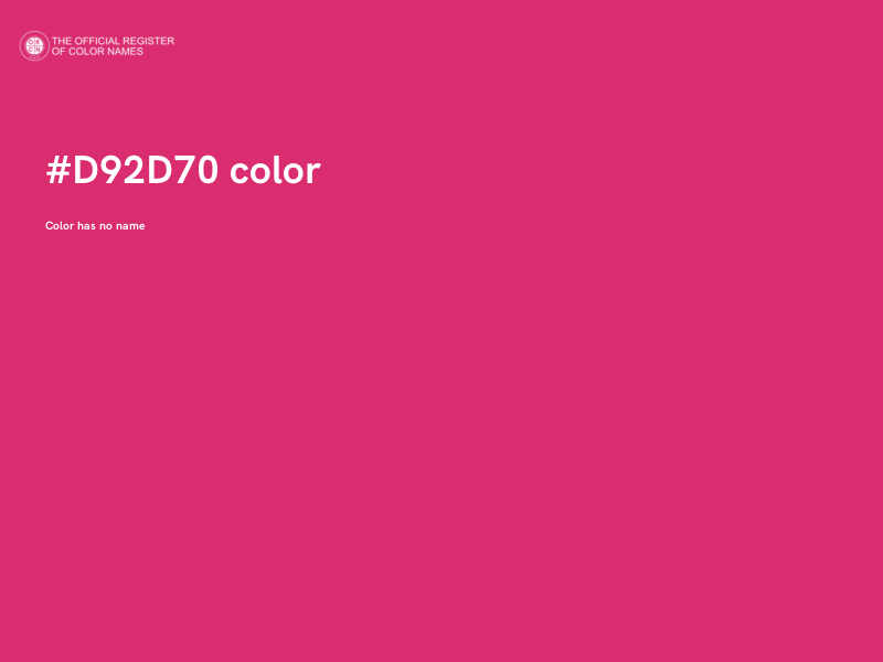 #D92D70 color image