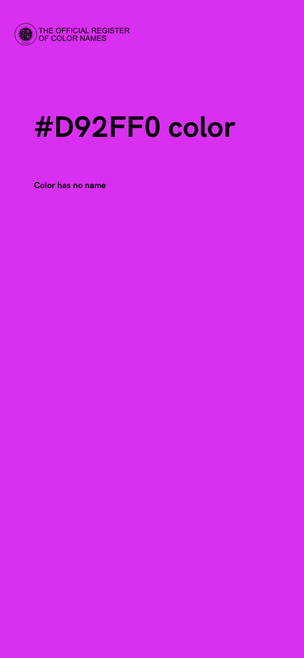 #D92FF0 color image