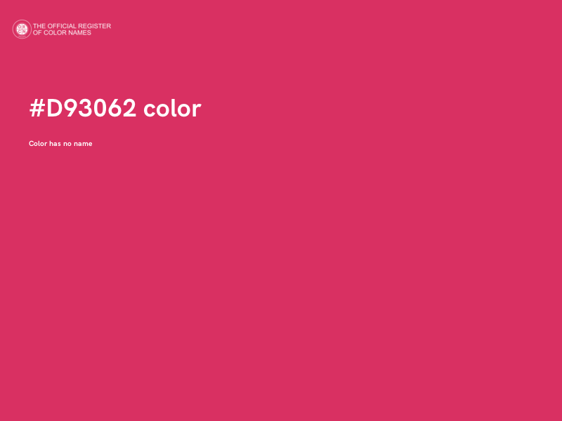 #D93062 color image