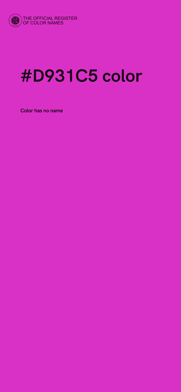 #D931C5 color image
