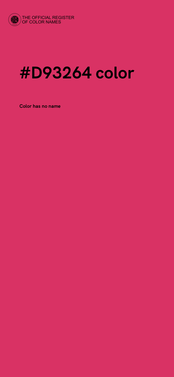 #D93264 color image