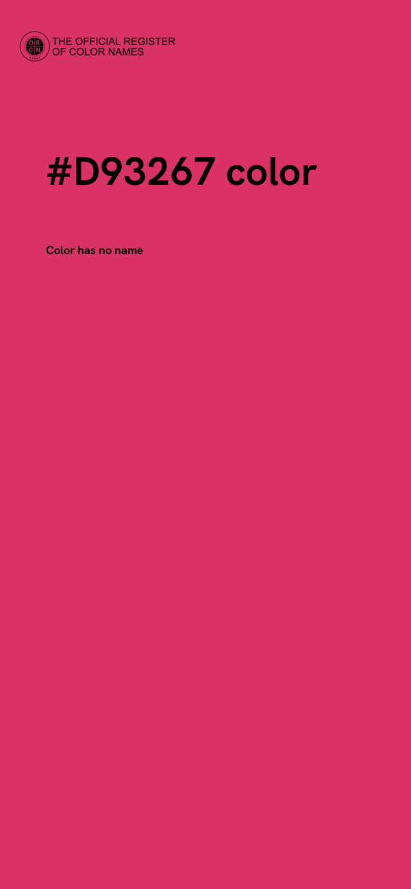 #D93267 color image